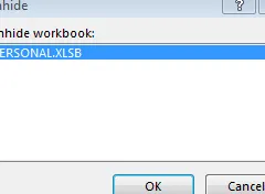 Cuadro de diálogo Mostrar de Excel por Jeff Lenning