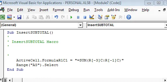 Editor de Excel Visual Basic por Jeff Lenning