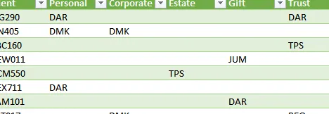 El informe se envía de nuevo a Excel y muestra los valores de texto como se desee.