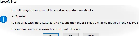 guárdelo como un libro de trabajo habilitado para macros para reutilizar el código más tarde