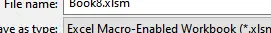 libro de Excel habilitado para macros xlsm