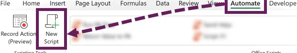 Automatizar un nuevo script en Excel