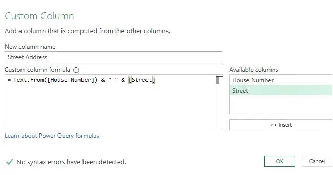 Combinar diferentes tipos de datos en una fórmula