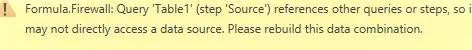 Error de Formula.Firewall al combinar fuentes de datos