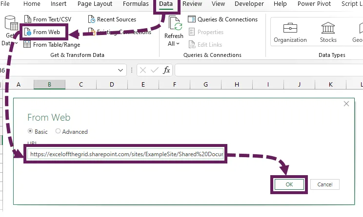 Obtener datos de SharePoint desde la URL