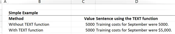 Formatos de números dentro de la función TEXTO