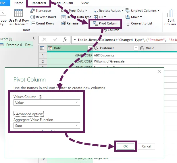 Columna dinámica en Power Query