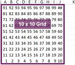 Cuadrícula redimensionada de 10x10