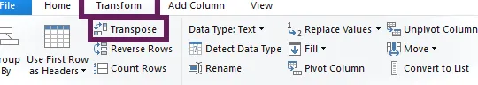 Transformar - Transponer