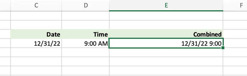 Gráfico con fecha, hora y fecha y hora combinados en Excel